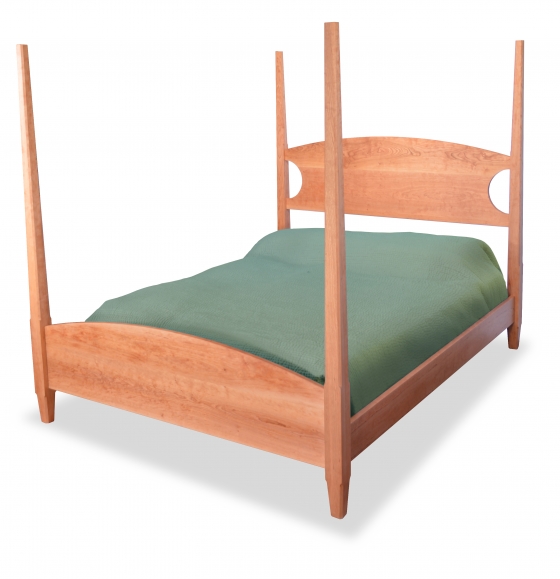 Four Poster Bed Custom Cherry Maple Corner Woodworks 3012